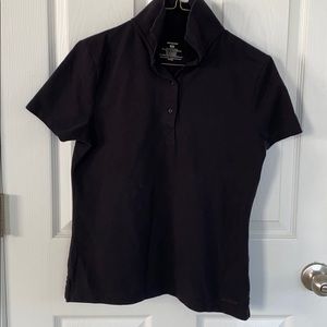 Patagonia organic cotton blend black logo polo